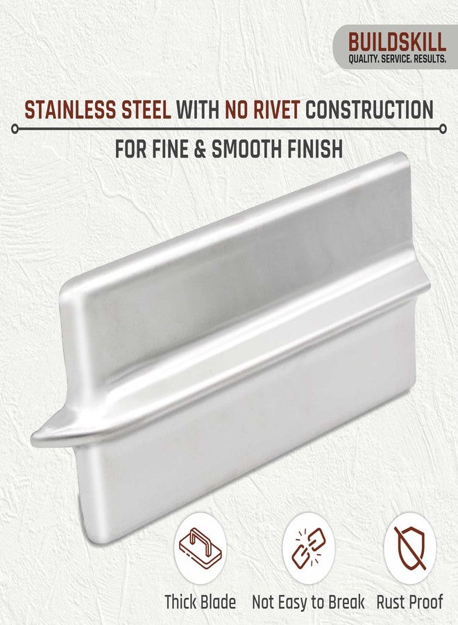 BUILDSKILL أداة تشذيب حواف الخرسانة من BUILDSKILL | منشفة تشذيب حواف خرسانية عالية الجودة بمقبض مطاطي مريح | شفرة متينة من الفولاذ الكربوني/الفولاذ المقاوم للصدأ | مثالية لمشاريع البناء والخرسانة - Image 3